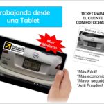 control de estacionamiento con tablet